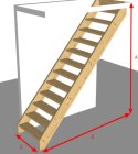 Günstige Treppe aus Fichtenholz