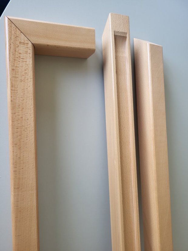 PROSCHODY Madlo zábradlia - Drevo: Borovica, Ošetrenia: Biela, Rozměr madla: 22x38