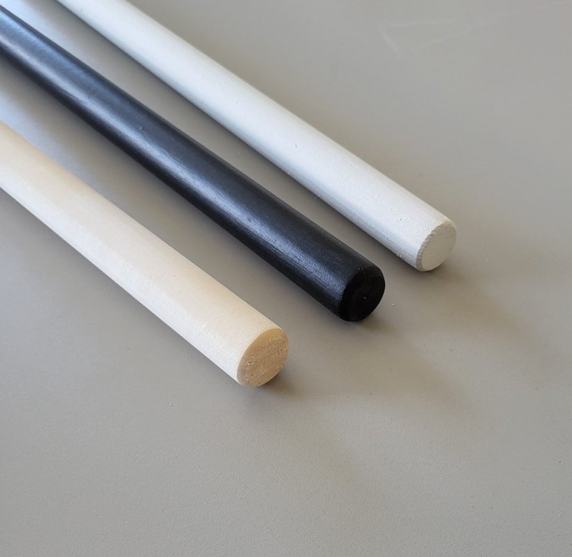 Tyčky (sloupky) do zábradlí - Ošetření: Černá