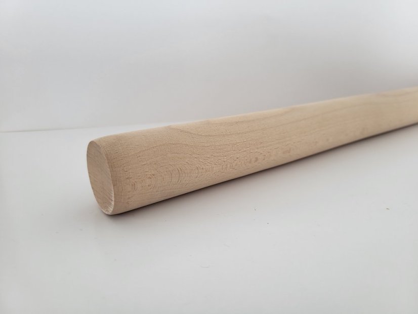 Handlauf Rund - individuelle Länge - Holz: Buche, Rundhandlauf Größe: 42,4mm, Behandlungen: Natürliches Öl
