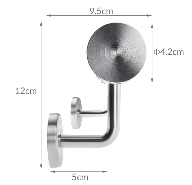 Handlauf-Set aus Edelstahl 2000mm