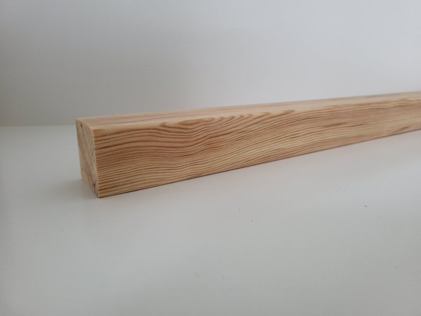 Handlauf Quadratisch - Holz: Eiche, Behandlungen: Ohne Behandlung, Handlauf quadratisch Größe: 40x40