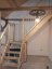 Schody lomené s podestou 1/4 otáčky - Výška schodů: 220 cm