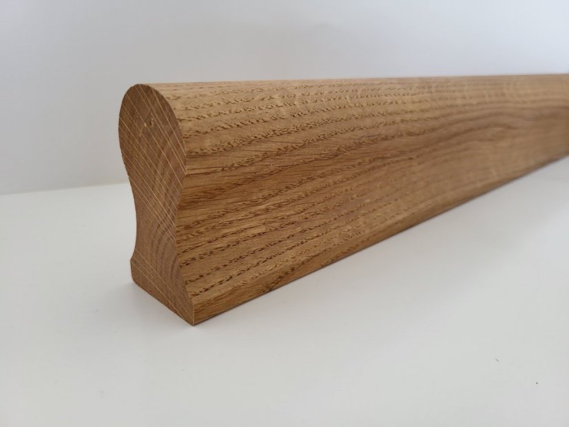 ELBETREPPE Handlauf Omega - Holz: Eiche, Behandlungen: Natürliches Öl