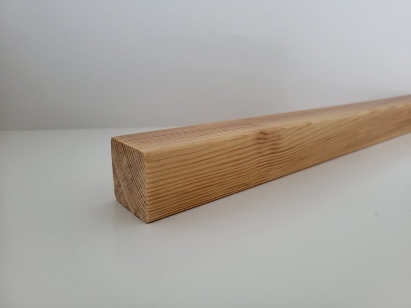 Handlauf Quadratisch - Holz: Kiefern, Behandlungen: Lack farblos, Handlauf quadratisch Größe: 45x45