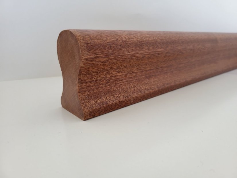 PROSCHODY Madlo Omega - Dřevo: Mahagon, Ošetření: Lak bezbarvý