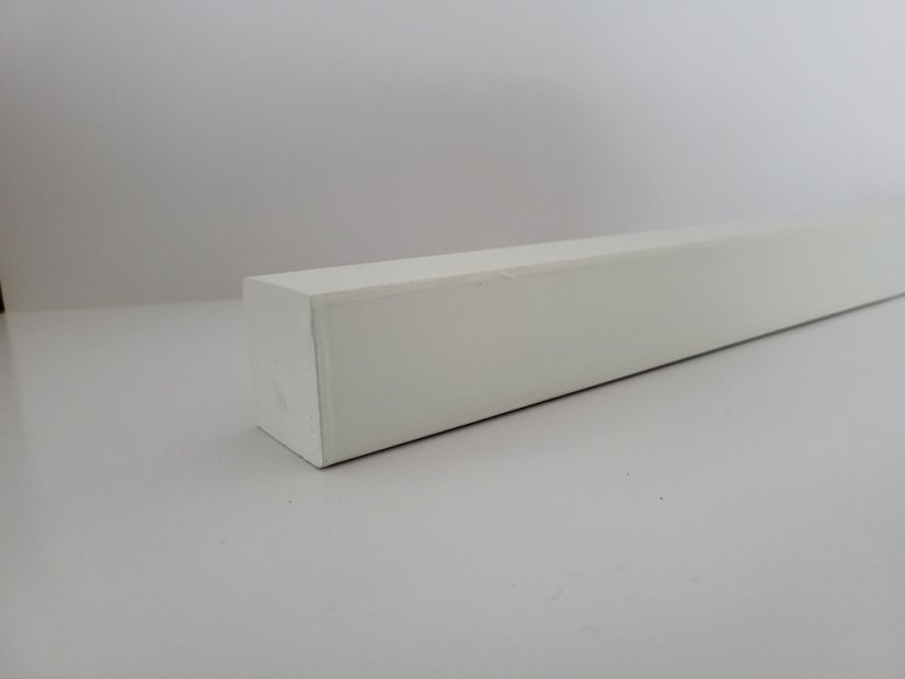 PROSCHODY Madlo 45x45 s LED osvětlením - Dřevo: Borovice, Ošetření: Bílá