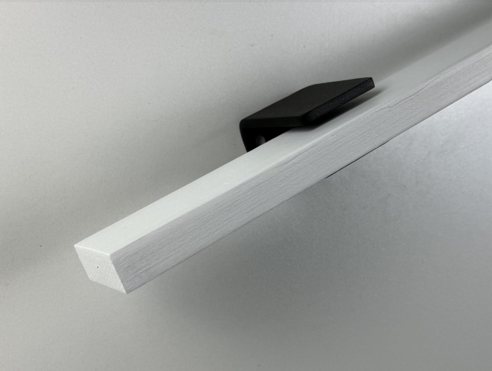 Handlauf schlanker eleganter - Holz: Iroko, Behandlungen: Lack farblos