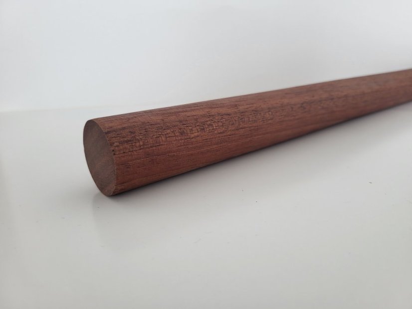 PROSCHODY Madlo kulaté - zakázková délka - Dřevo: Buk, Madlo kruhové velikost: 38mm - nejčastěji objednávané, Ošetření: Bílá