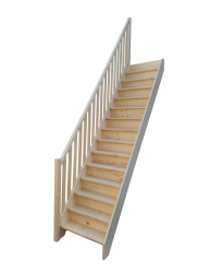 Fichtenholz-Treppe M45°