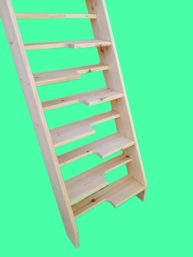 Schody Kačer - Rozměr A/B: 294/142  13 schodů