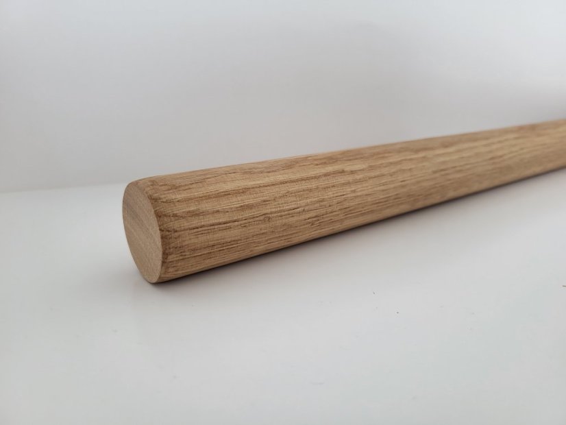 PROSCHODY Madlo kulaté - zakázková délka - Dřevo: Dub, Madlo kruhové velikost: 42,4mm, Ošetření: Olej přírodní