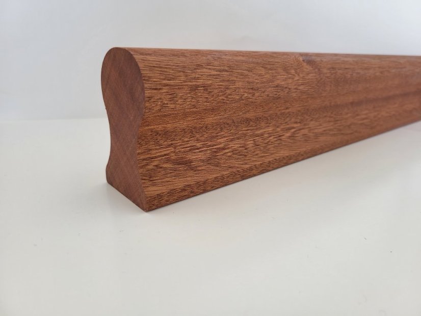 ELBETREPPE Handlauf Omega - Holz: Mahagon, Behandlungen: Natürliches Öl