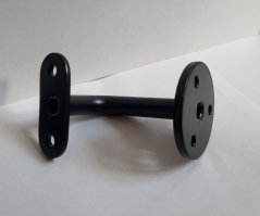Držiak madla nerezový pre LED madlo - čierný lak