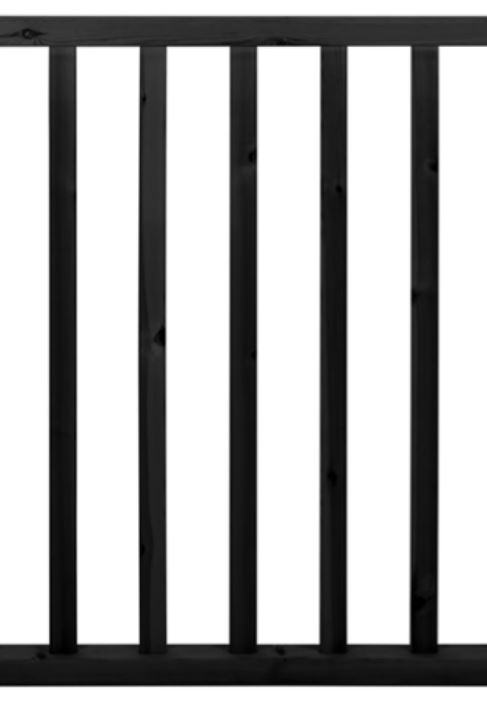 PROSCHODY Zábradlí Pardubice z borovice - Ošetrenia: Čierna