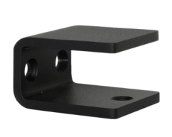 Halter für eleganten schmalen Handlauf - schwarz lackiert