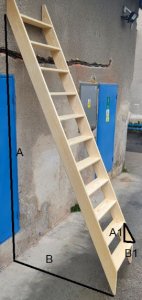 Wie messe ich den Winkel der Treppe, um Handläufe zu bestellen?