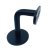 Handlaufhalter Edelstahl - Flach - schwarzes Lack