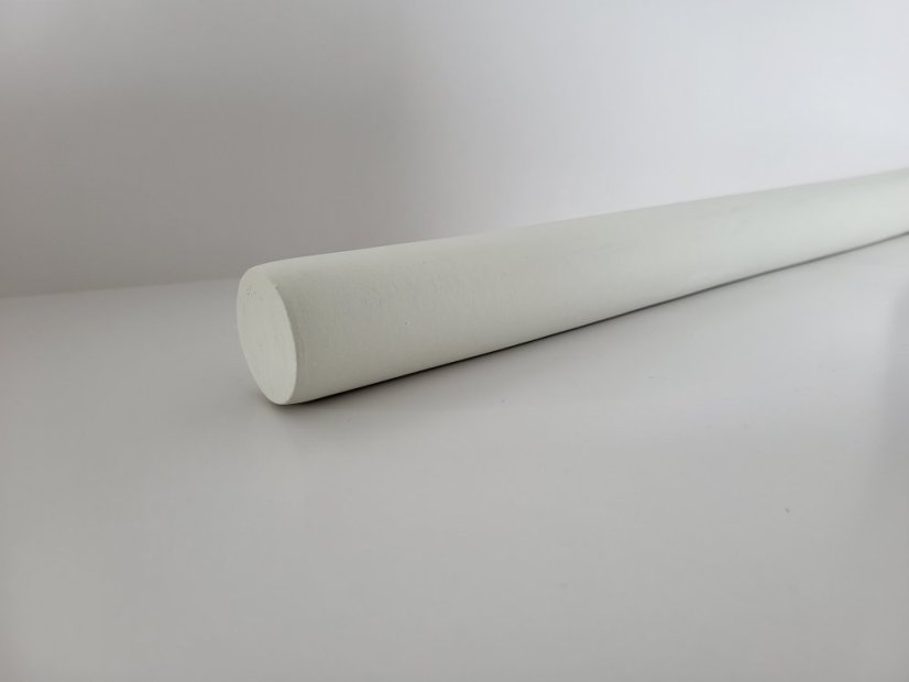 PROSCHODY Madlo kulaté - zakázková délka - Dřevo: Buk, Madlo kruhové velikost: 38mm - nejčastěji objednávané, Ošetření: Bílá