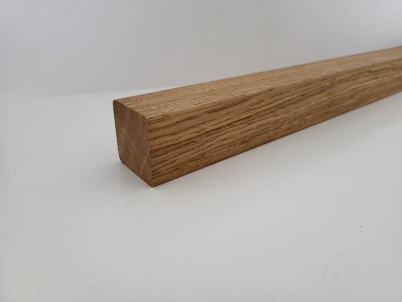 PRESCHODY Štvorcová rukoväť - Drevo: Dub, Ošetrenia: Prírodný olej, Štvorcová mádlo veľkosť: 45x45