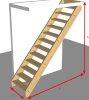 Günstige Treppe aus Fichtenholz
