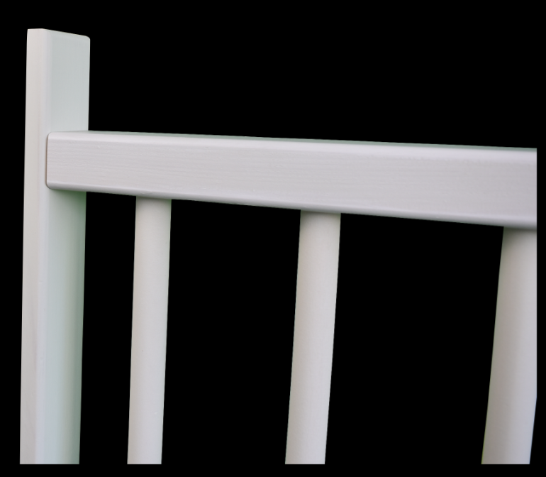 Antrittspfosten - Kante für Wandmontage 19x70x1100 - Holz: Kiefern, Behandlungen: Lack farblos