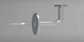 Handlauf-Set aus Eiche 1000mm - Behandlungen: Natürliches Öl