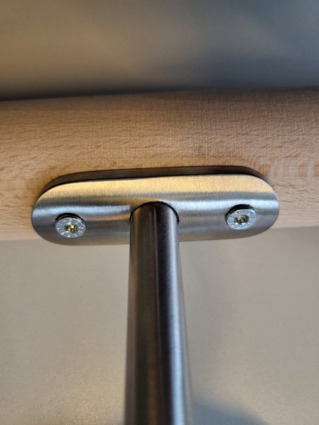 Handlauf-Set aus Eiche 1000mm - Behandlungen: Natürliches Öl