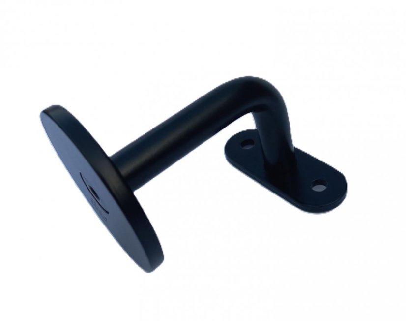 Držiak madlanerezový plochý - čierny lak